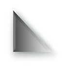 Зеркальная плитка с фацетом 15 мм, треугольник 20 х 20 см, серебро Evoform - фото 6052004