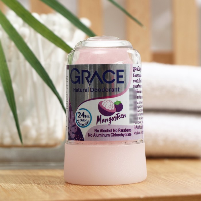 Дезодорант кристаллический Grace Mineral Herbal Deodorant с мангостином, 70 г - Фото 1