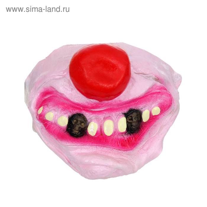 Полумаска латекс "Улыбка клоуна", два зуба - Фото 1