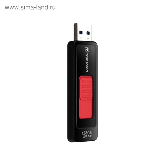 Флешка USB3.0 Transcend Jetflash 760 TS128GJF760, 128 Гб, черно-красная - Фото 1