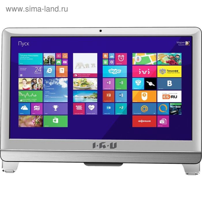 Моноблок IRU Office T2108 21.5" i3 3240, DVD-RW/CR, белый - Фото 1
