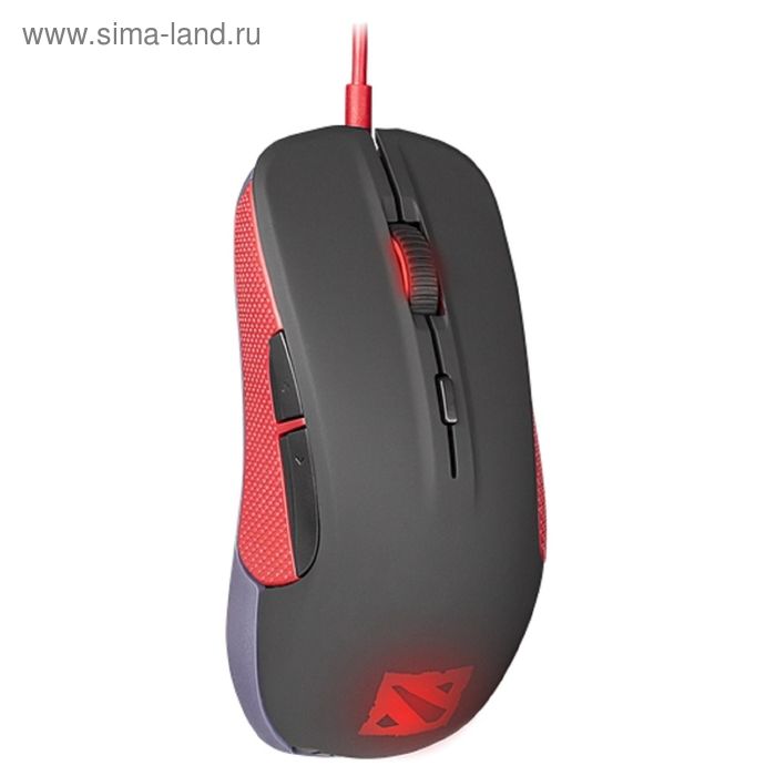 Мышь Steelseries Rival Dota 2, игровая, проводная, оптическая, 6500 dpi, USB, черно-красная - Фото 1