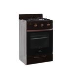 Плита Greta 1201-10 BR, газовая, 2 конфорки, 41 л, электрическая духовка, коричневая - Фото 1