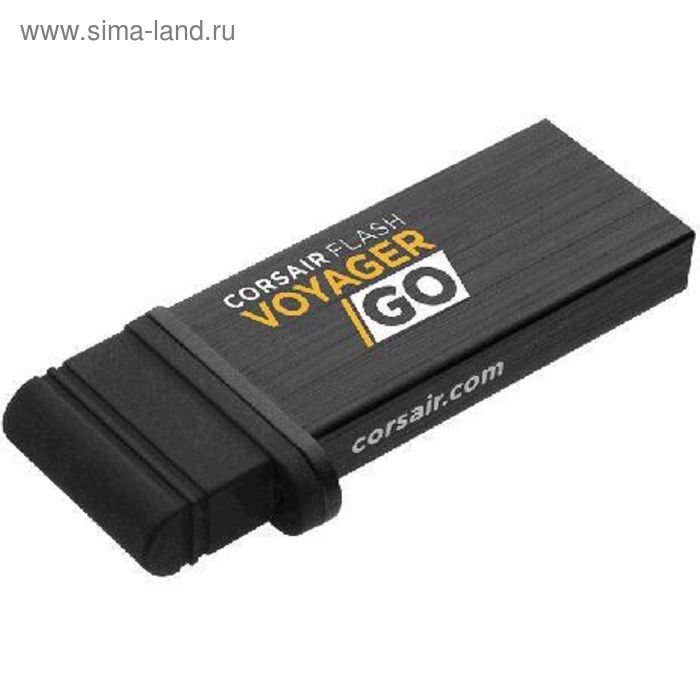 Флешка USB3.0 Corsair Voyager GO CMFVG-32GB-EU, 32 ГБ, черная - Фото 1