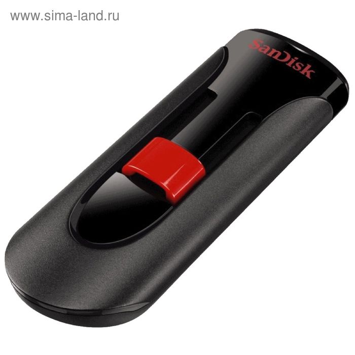 Флешка USB2.0 Sandisk Cruzer SDCZ60-128G-B35, 128G Гб, черно-красная - Фото 1
