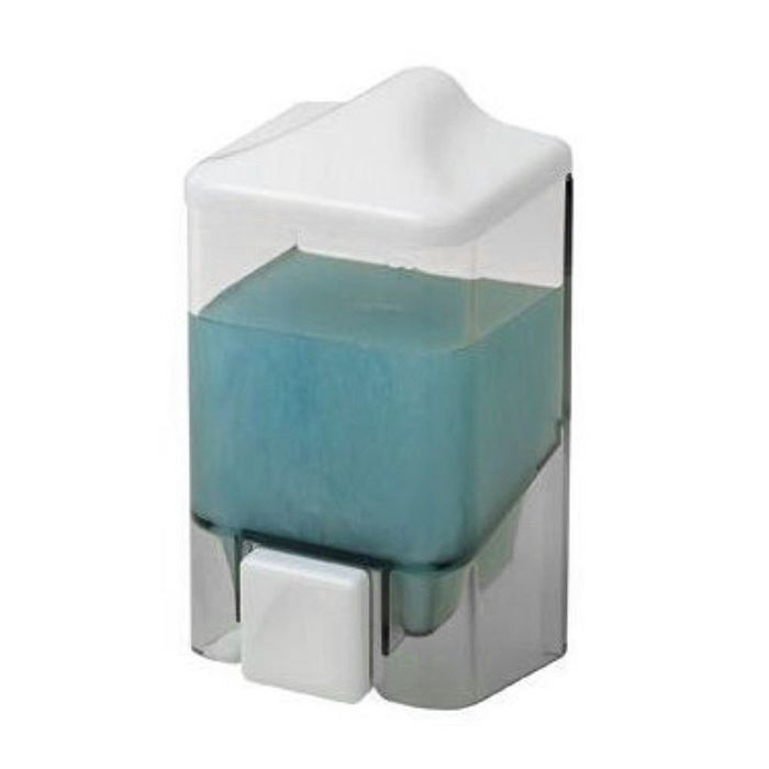 Дозатор для мыла 500 мл, цвет прозрачный-белый - фото 1905407381