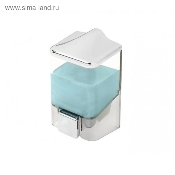 Дозатор для мыла 1000 мл, цвет прозрачный-белый - Фото 1