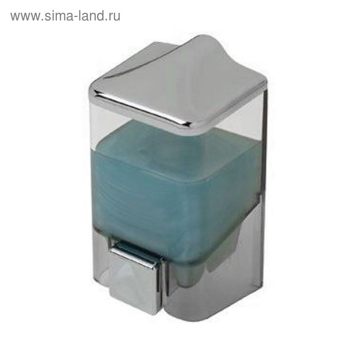 Дозатор для мыла 500 мл, цвет прозрачный-хром - Фото 1