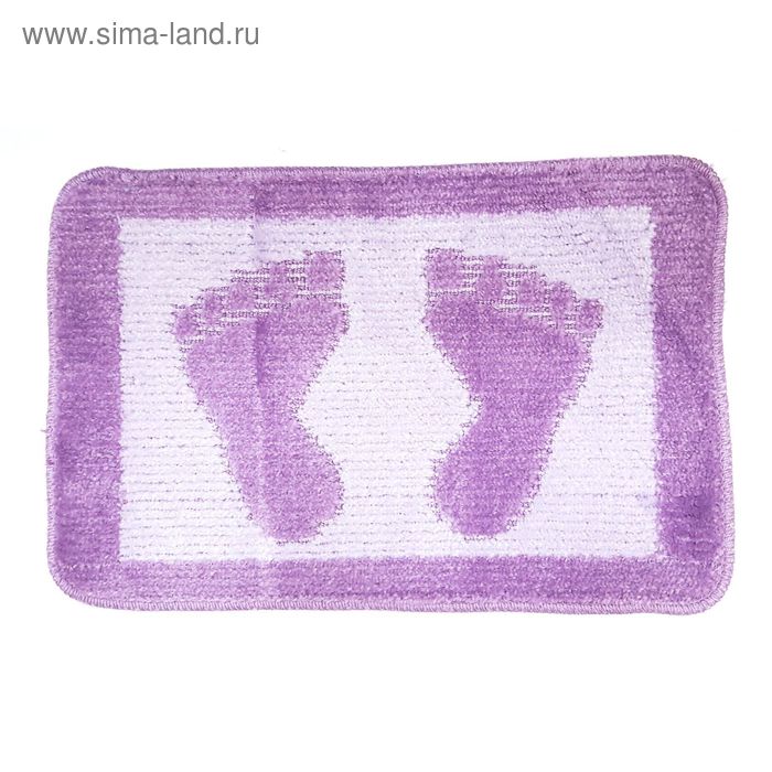 Коврик для ванной Paty Foot, цвет фиолетовый - Фото 1