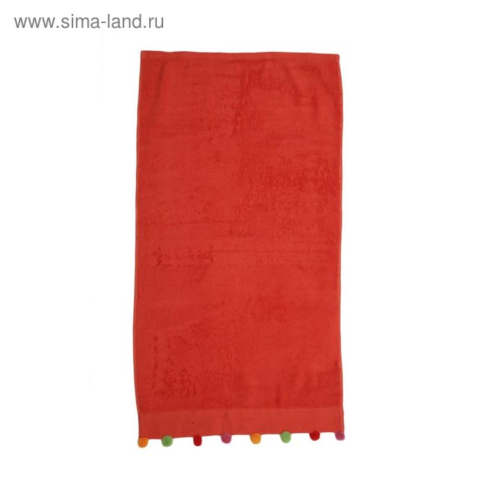 Полотенце Nora, размер 50 × 90 см, красный - Фото 1
