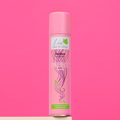 Лак для волос Lis «Энергия» очень сильной фикс. с раст.экстрактами, 200 мл