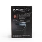 Фен Scarlett SC-HD70T03, 1000 Вт, 2 скорости, черно-серый - Фото 7