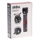Машинка для стрижки Sinbo SHC 4365, АКБ, 3 Вт, 1 насадка, черно-красная - Фото 8