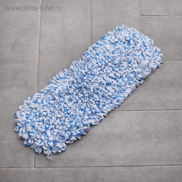 Насадка для плоской швабры Доляна, 40×10 см, микрофибра, цвет МИКС - Фото 1