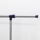 Стойка для одежды телескопическая усиленная Доляна, 1 перекладина, 80(145)×51×90(160) см, цвет серебристый - Фото 5