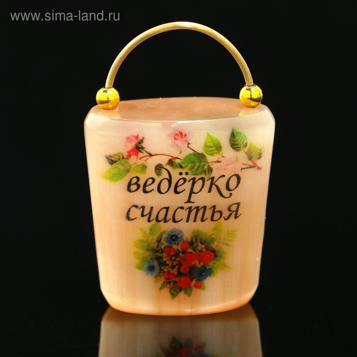 Фигурка-оберег «Ведёрко счастья», селенит - Фото 1