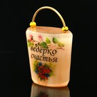 Фигурка-оберег «Ведёрко счастья», селенит - Фото 4