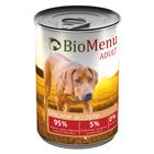 Консервы BioMenu ADULT для собак мясное ассорти 95%-мясо , 410гр - фото 306899235