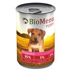 Консервы BioMenu PUPPY для щенков индейка 95%-мясо , 410гр - фото 306899236