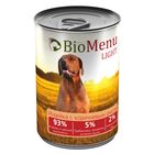 Консервы BioMenu LIGHT для собак индейка с коричневым рисом  93%-мясо , 410гр - фото 306899237