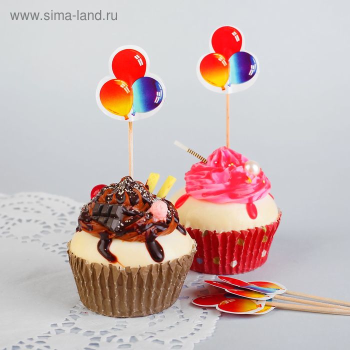 Шпажки для канапе "Воздушные шарики" (набор 24 шт) - Фото 1