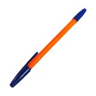 Ручка шариковая Office Style 820, узел 0.7 мм, чернила синие, корпус оранжевый неон - Фото 2