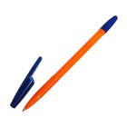 Ручка шариковая Office Style 820, узел 0.7 мм, чернила синие, корпус оранжевый неон - Фото 3