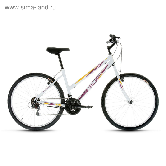 Велосипед 26" Altair MTB HT 1.0 Lady, 2017, цвет белый, размер 15"