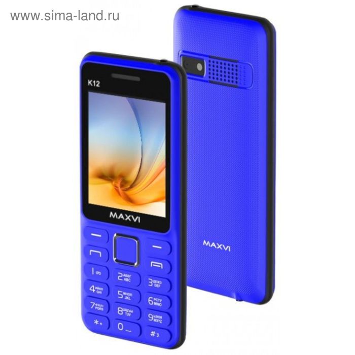 Сотовый телефон Maxvi K12, синий - Фото 1