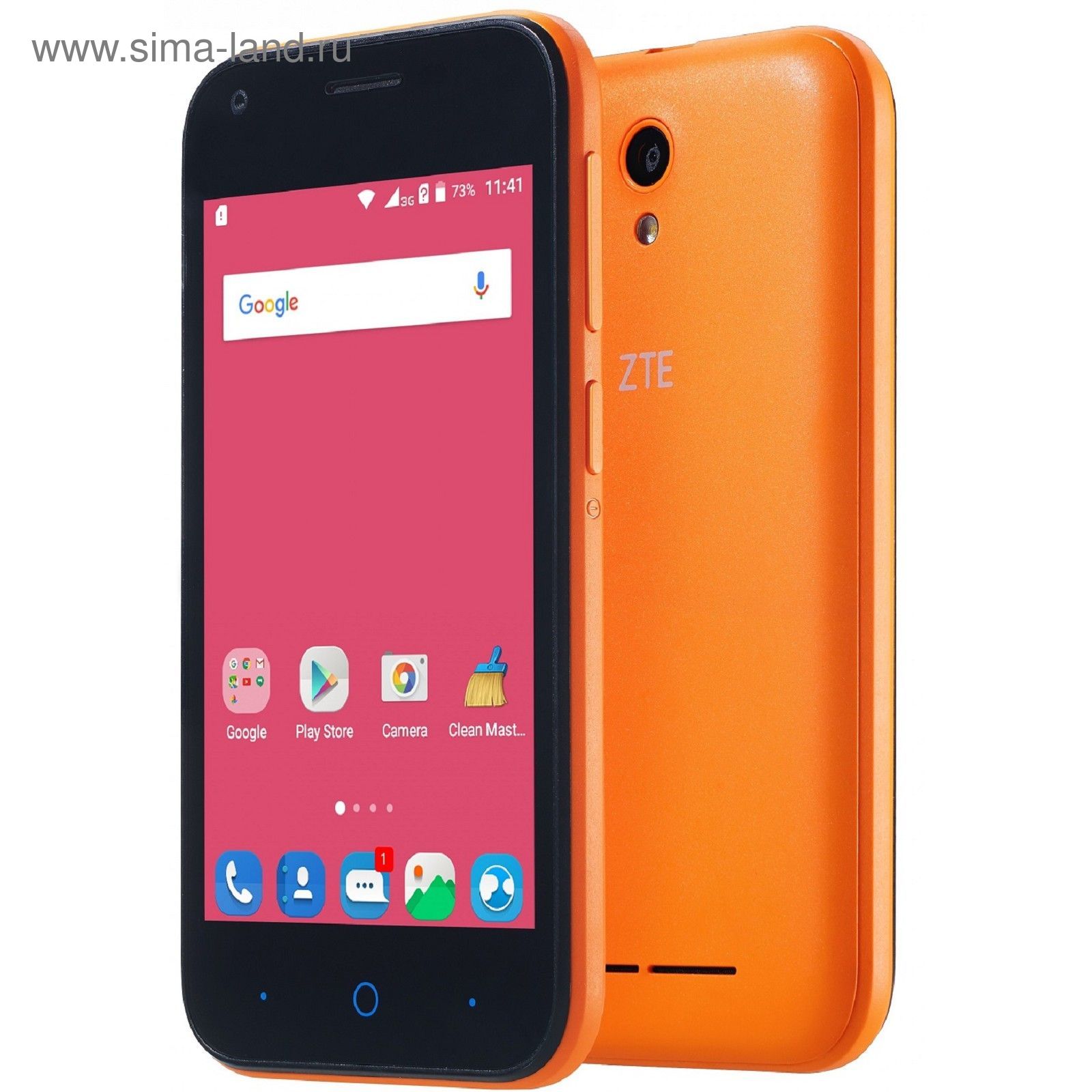 !Сотовый телефон ZTE Blade L110, 2 sim, оранжевый