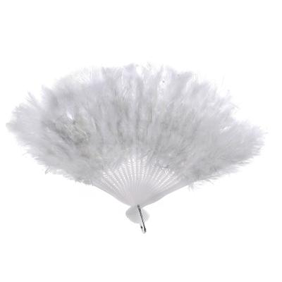 Веер пуховой, 25 см, белый