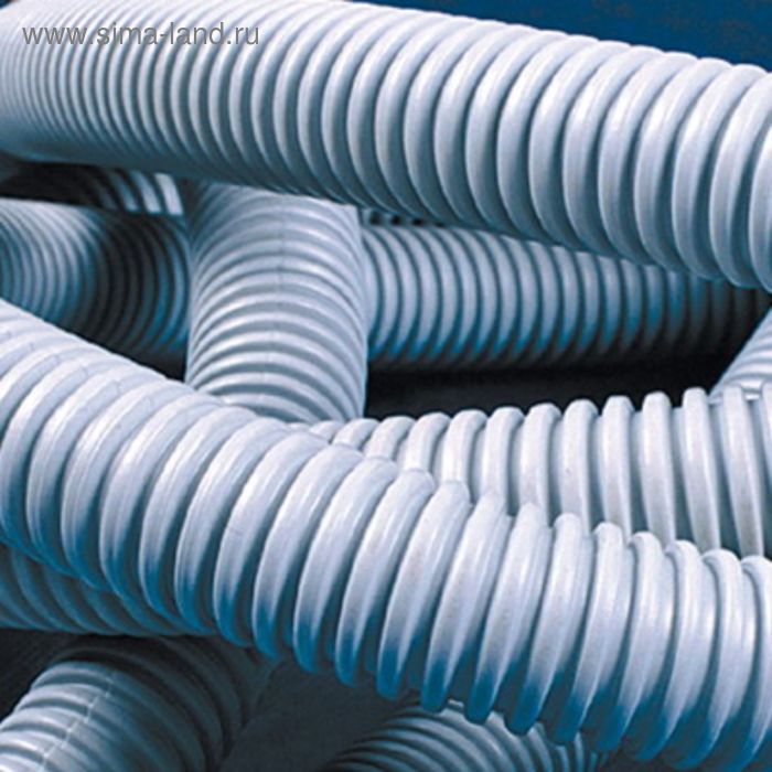 Труба ПВХ DKC 91940, гофро, с протяжкой, d=40мм, 20 м - Фото 1