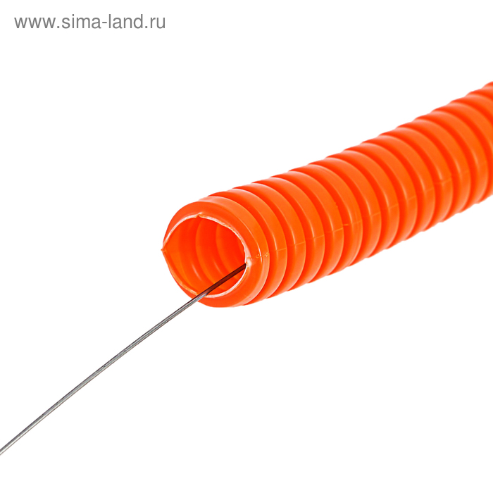 Труба ПНД DKC 71516, гофро, тяжелая, c протяжкой, d=16, 100 м - Фото 1