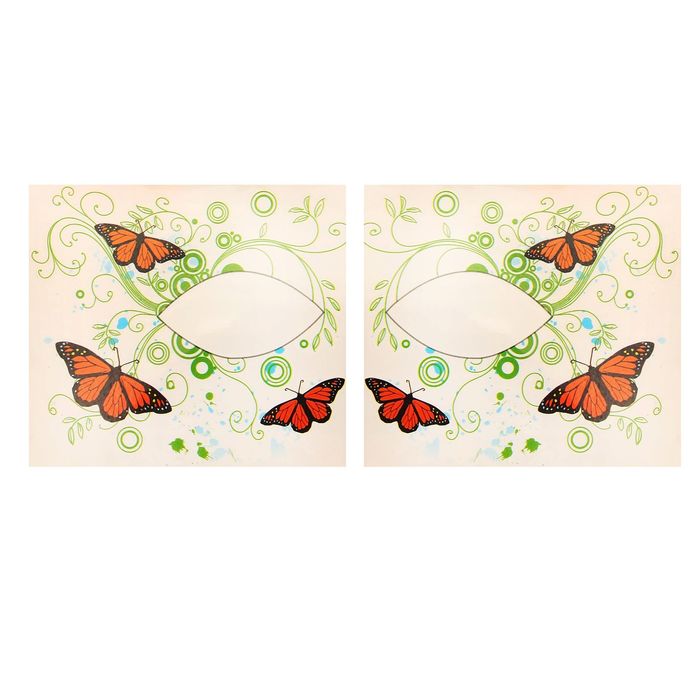 Наклейки для век переводные "Бабочки", разноцветные - Фото 1