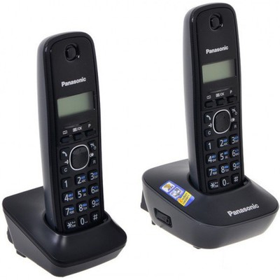 Радиотелефон Dect Panasonic KX-TG1612RUH, АОН, серый