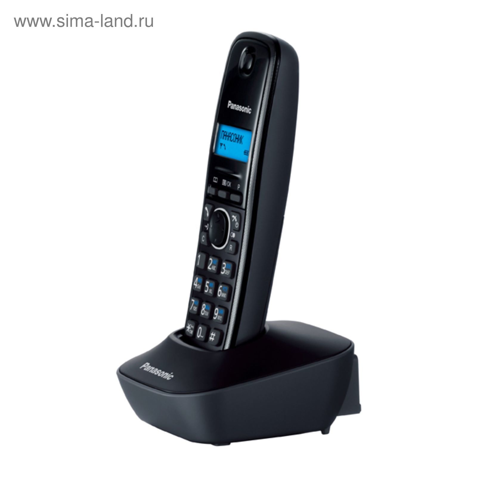 Радиотелефон Dect Panasonic KX-TG1611RUH серый, АОН (2407106) - Купить по  цене от 4 025.00 руб. | Интернет магазин SIMA-LAND.RU