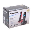 Радиотелефон Dect Panasonic KX-TG1612RU3 темно-серый/красный, АОН - Фото 5