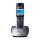 Радиотелефон Dect Panasonic KX-TG2511RUM серый металлик/чёрный, АОН - Фото 4