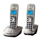 Радиотелефон Dect Panasonic KX-TG2512RUN платиновый, АОН - Фото 4