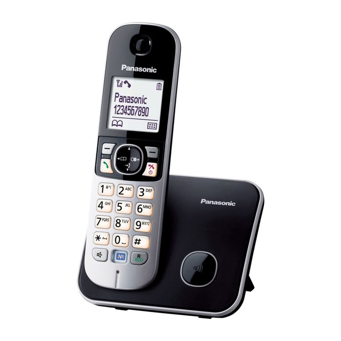 Радиотелефон Dect Panasonic KX-TG6811RUB чёрный, АОН - фото 51293542