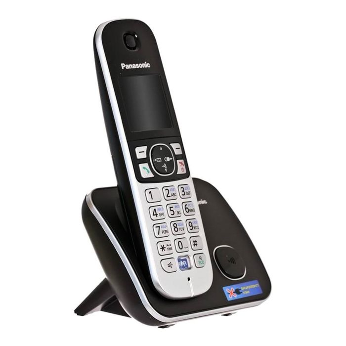 Радиотелефон Dect Panasonic KX-TG6811RUB чёрный, АОН - фото 51293543