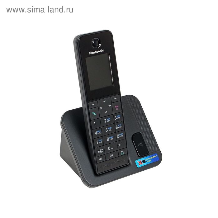 Радиотелефон Dect Panasonic KX-TGH210RUB чёрный, АОН