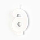 Свеча для торта, цифра 6 «С Днем рождения», 3.5×6.8 см - Фото 3