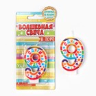 Свеча для торта, цифра 9 «С днем рождения», 3,5 х 6,8 см - Фото 4
