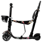 Самокат-каталка 5 в 1 TC11 «Бабочки», колёса световые PU 115/90 мм, ABEC 7 - Фото 5