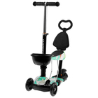 Самокат-каталка детский SCOOTER 5 в 1, цвет бирюзовый - Фото 2