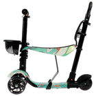 Самокат-каталка детский SCOOTER 5 в 1, цвет бирюзовый - Фото 6