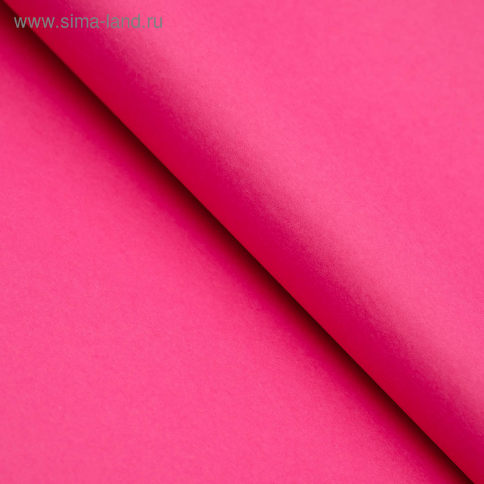 Бумага цветная тишью шёлковая, 510 х 760 мм, Sadipal, 1 лист, 17 г/м2, тёмно-розовая - Фото 1