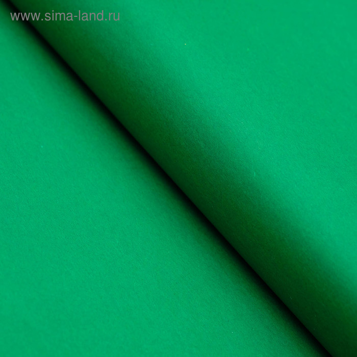 Бумага цветная тишью шёлковая, 510 х 760 мм, Sadipal, 1 лист, 17 г/м2, тёмно-зелёная - Фото 1