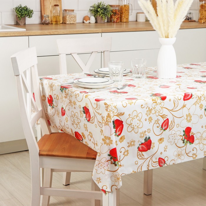 Клеёнка на стол Доляна, ширина 137 см, толщина 0.07 мм, рулон 30 метров - Фото 1